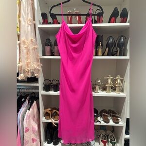 TASH + SOPHIE MIDI Cowl neck Dress Size M